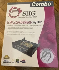 SIIG  USB20+1394 6-Port Bay (JUH62B22) 4-Ports Internal Hub "NEW"