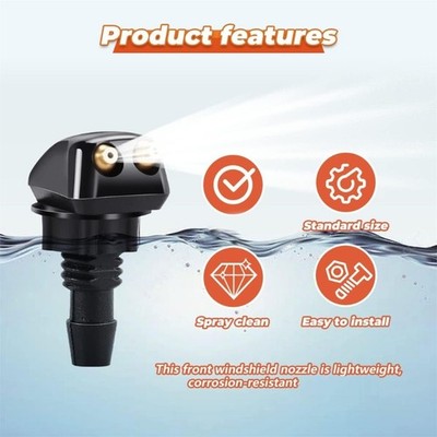 Car Front Windshield Washer Cleaner Water Spray Nozzle for Most Car Model