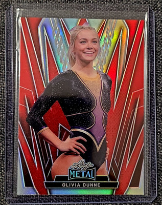 2024 Leaf Women of Sport Olivia Dunne #74 Red Prismatic 10 / 10