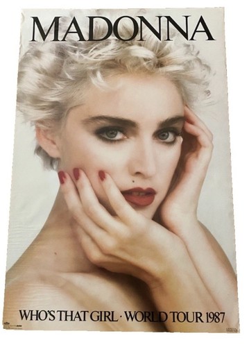 RARE NOS Sealed 1987 Madonna Door Poster "Who's That Girl" Tour Winterland - Picture 2 of 4