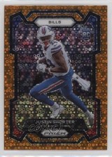 2023 Panini Prizm Rookies Disco Prizm Justin Shorter #310 0d7t