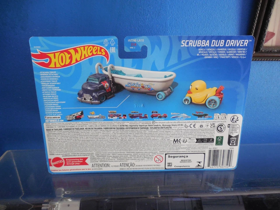 SUPER TREASURE HUNT 2024 Hot Wheels Duck N Roll Super Rig Scrubba Dub Driver  - Image 3 of 3