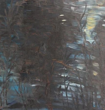 VINTAGE IMPRESSIONIST RIVER LANDSCAPE OIL PAINTING