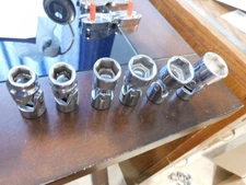 Blackhawk 3/8" Drive Swivel Sockets 6 Pieces 3/8 7/16 9/16 5/8 11/16 3/4