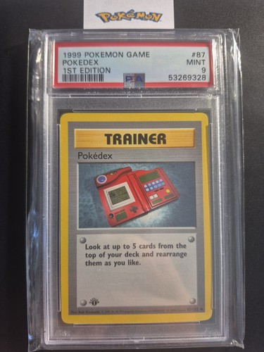 Pokédex (1st Edition) graded PSA 9 for sale on eBay