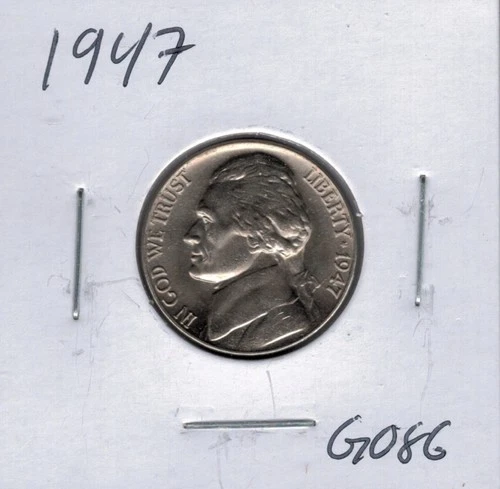 1947-P Jefferson Nickel — photo from the most recent tracked eBay sale
