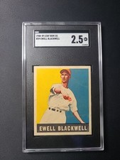 1948 Leaf #39 Ewell Blackwell SGC 2.5 GD+ Great Centering *Eye Appeal*👀 Reds RC