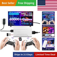 Retro Game Stick with 40,000+ Classic Games, 23 Emulators, Plug & Play 4K HDM...