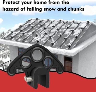 AAIWA 52 Pcs Snow Guards for Metal Roofs Plastic Roof Ice Guard Metal Roof Snow Guards