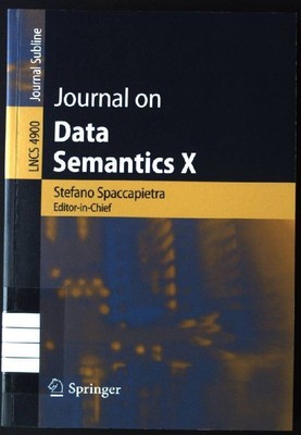 Journal on Data Semantics X Journal Subline; Lecture Notes in Computer Science 4