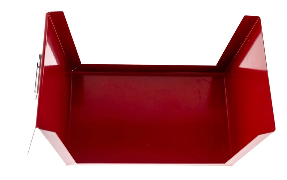 Lot of 5 Red Ikea Nesting Metal CD Bin Box 1999 200.314.73 15540 RARE Used - Image 3 of 4