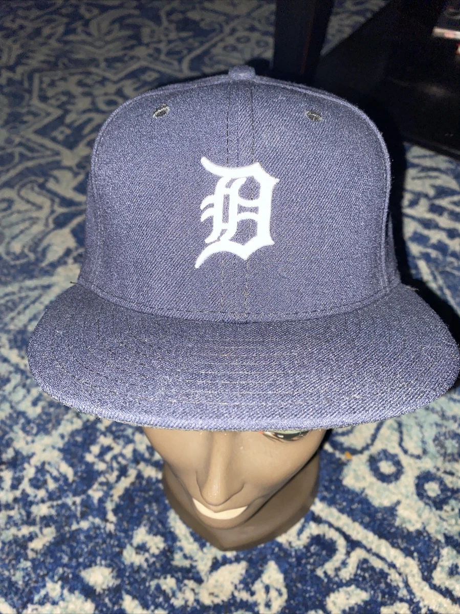 DETROIT TIGERS Hat Cap NEW ERA Fitted 7 1/4 MLB DOUGH BOY Sew Logo MLB On  Field