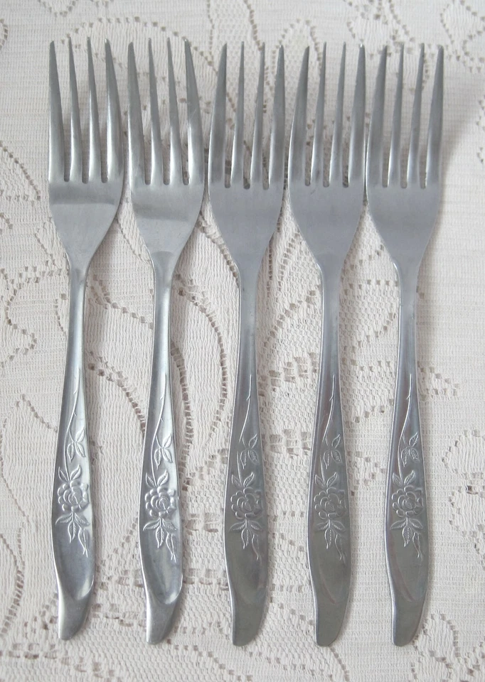 Cubiertos de acero inoxidable Silhouette vintage SST1 Foto 2 de 4