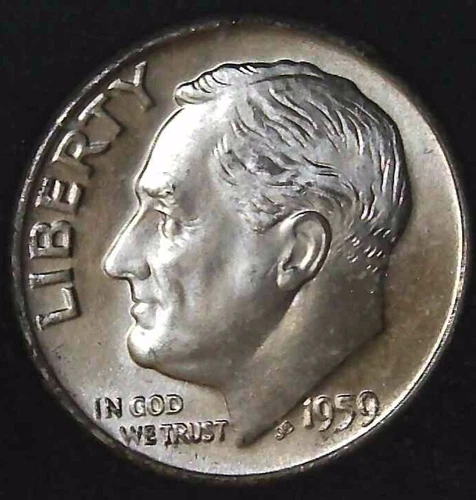 1959-D 10C Roosevelt Dime BU 90% Silver (I choose) 24lsr0226