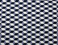 SUNBRELLA 145342 PUZZLE TWILIGHT BLUE GEO OUTDOOR INDOOR FABRIC BY YARD 54"W