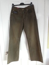 LAMBRETTA ICONIC CLASSIC MEN'S TARGET JEANS - FADED OLIVE GREY - W30"- L30"