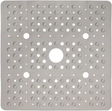 Safety Skid Non-Slip Traction Extra Large Drain Square Shower Mat Bath Tub 27″