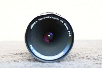 Konica macro Hexanon 55mm f3.5 AR lens - used condition- made in