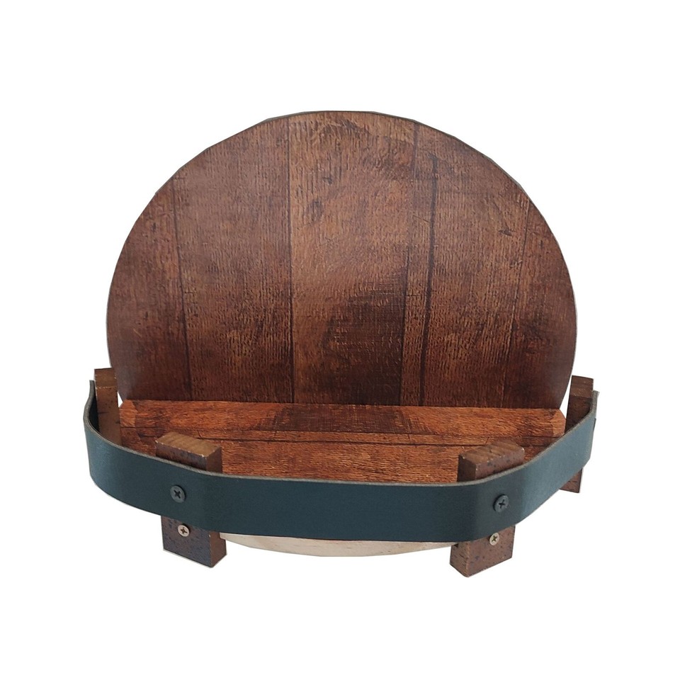 Handcrafted Liquor Bottle Display Rack,Vintage Round Wine Whiskey