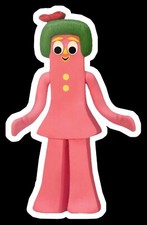 Gumby's Little Sister Minga 3.5 inch Sticker Vinyl Decal indoor/outdoor