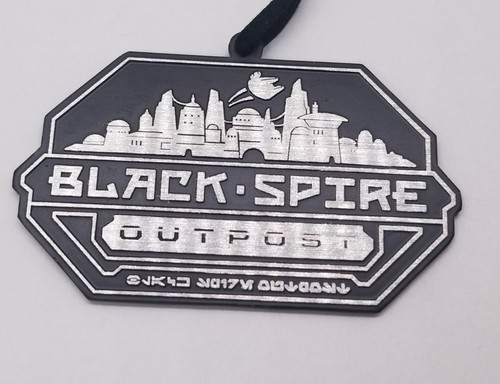 Disney Parks Star Wars Galaxy's Edge Black Spire Outpost Logo Metal Ornament New - Picture 6 of 10
