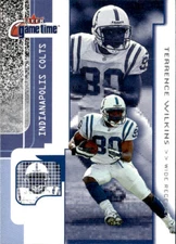 2001 Fleer Game Time Terrence Wilkins 86 Indianapolis Colts