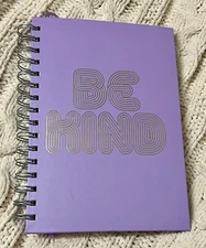 Mindfulness Journal Purple - Hardcover, Spiral Bound, 2 Sticker Sheets, 272 Page