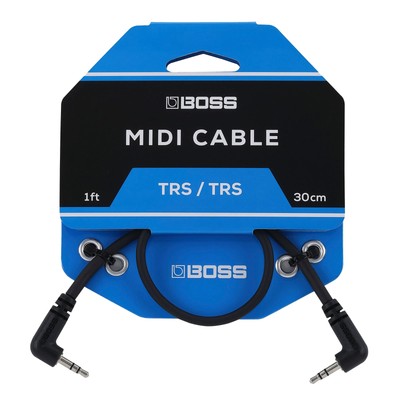 BOSS BCC-1-3535   1ft / 30cm   Space-Saving 3.5mm TRS MIDI Cab From Japan