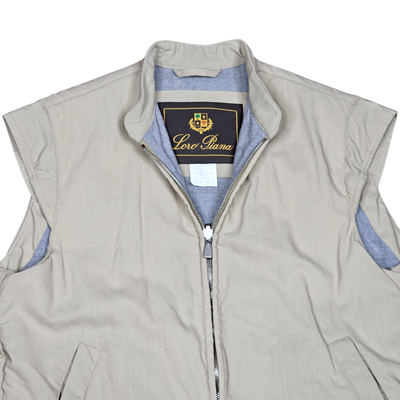 Loro Piana Vest 42 100% Wool Beige Cream Tan Full Zip | eBay