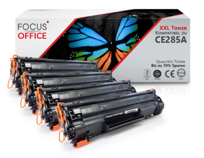 4x XXL Toner-Kartusche Patrone XXL für HP Laserjet P1102W Pro P1101 P1102 CE 85A
