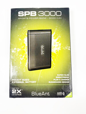 BlueAnt SPB3000 Sports Power Bank - 3000 mAh (Green)