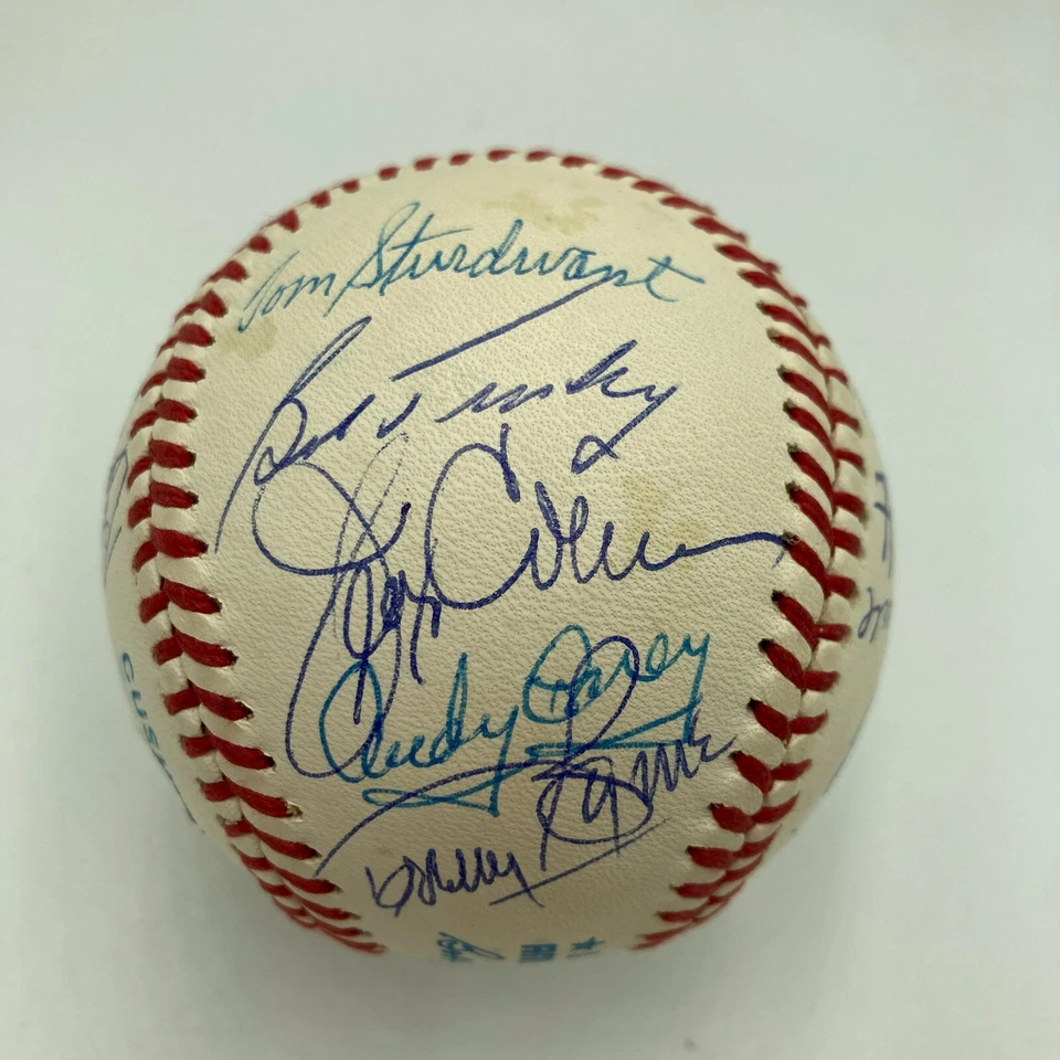 Joe Dimaggio Reggie Jackson New york Yankees Legends Multi Signed Baseball JSA - Image 3 of 4