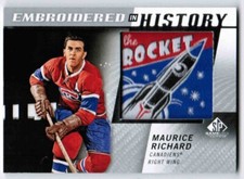 21/22 2021 SP GAME USED MAURICE RICHARD #75 EMBROIDERED IN HISTORY MONTREAL