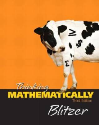 Thinking Mathematically - Hardcover By Blitzer, Robert F - ACCEPTABLE