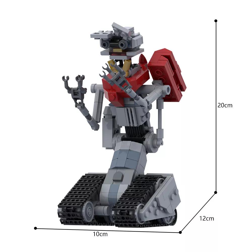 Johnny 5 Robot Building Blocks Set Movie Figures Model MOC Bricks