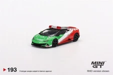 Mini GT 1:64 Lamborghini Huracán EVO Bologna Airport 2020 Follow-Me Car MGT00193