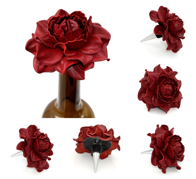 Unique Wine Lovers Gifts! Custom Wine Bottle Stoppers, Flower Wine