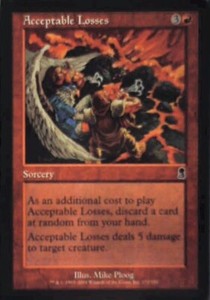 Acceptable Losses - Odyssey #172/350 Common Magic: The Gathering