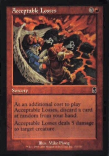 Acceptable Losses - Odyssey #172/350 Common Magic: The Gathering