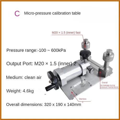 Portable Gas Pressure Pump Handheld Gas Pressure Source Calibration Station - Picture 10 of 27