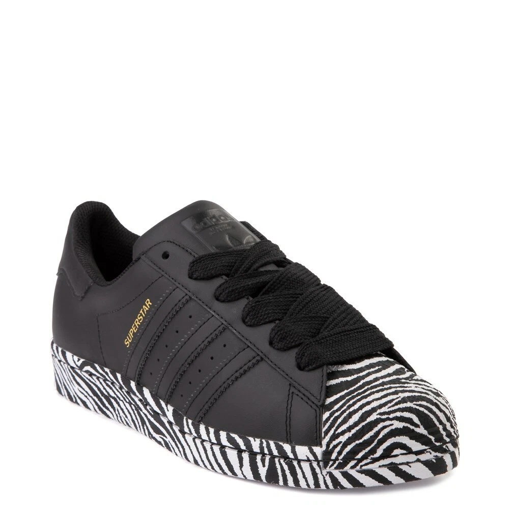 Krympe Tag ud Narkoman New adidas Superstar Sneaker Black Zebra WOMENS Classics Originals | eBay