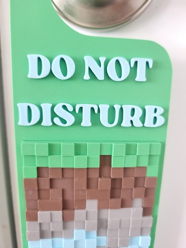 Gaming Inspired Do Not Disturb Door Hanger - Door Knob Sign for Gamers, Kids - Picture 4 of 4