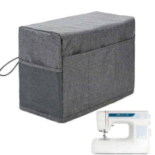 Sewing Machine Cover Foldable Large Capacity Machine Dust with 3 Storage Pockets