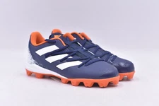 Boy's Adidas Afterburner 8 Mid Cleats in Navy Blue, Size 5