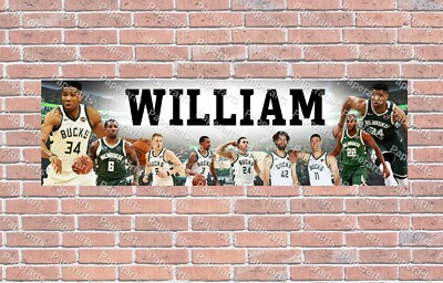 Personalized FC Barcelona Sports Banner Birthday Poster Custom Name Painting Wall Art