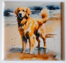 Golden Retriever FRIDGE MAGNET "style B"