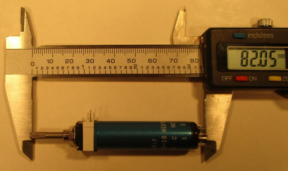 EMC Push Pull Potentiometer mit Schalter An/Aus Audiopanel ACP Boeing 737 - Bild 3 von 3