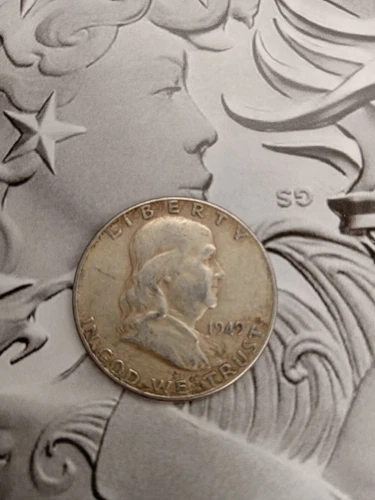 Silver 1949-P Franklin Half Dollar good looking coin  TP-7647