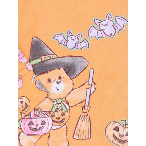 Care Bears Toddler Girl's Character Orange Halloween Pajama Set - Picture 2 of 8
