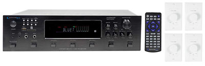 Technical Pro H12X500UBT 6-Zone Home Theater Bluetooth Receiver+4) Wall Controls